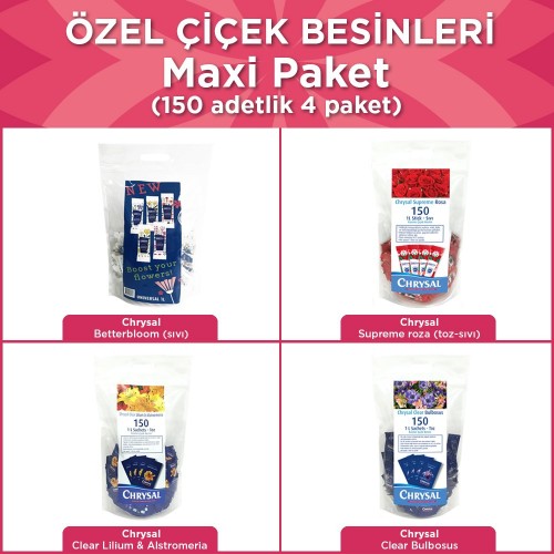 ÖZEL ÇİÇEK BESİNLERİ - Maxi paket